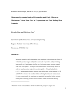 Molecular Dynamics Study of Wettability and Pitch Effects on Maximum Critical Heat Flux in Evaporation and Pool Boiling Heat Transfer