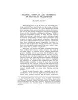 Sharing, Samples, and Generics: An Antitrust Framework