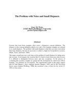 The problem with noise and small disjuncts