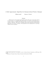 A safe approximate algorithm for interprocedural pointer aliasing