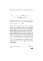 The Rutgers Open Access Policy: Implementation Planning for Success