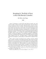 Roughing It: The Role of Farce in the Little Rascals Comedies