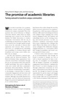 The promise of academic libraries: turning outward to transform campus communities