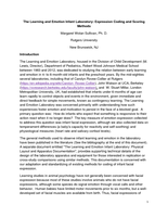Documentation of the Learning and Emotion Laboratory, Institute for the Study of Child Development, 1983-2012