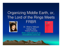 Organizing Middle Earth, or, The Lord of the Rings Meets FRBR