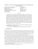 MRSVP: A Reservation Protocol for an Integrated Services Packet Network with Mobile Hosts