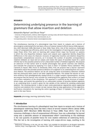 Determining underlying presence in the learning of grammars that allow insertion and deletion