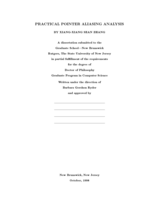 Practical Pointer Aliasing Analysis