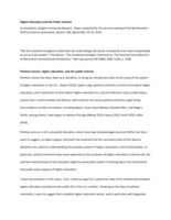 Higher Education and the Public Interest