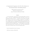 A computational comparison of the first nine members of a determinantal family of rootfinding methods