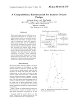 A computational environment for exhaust nozzle design