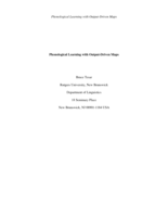 Phonological Learning with Output-Driven Maps