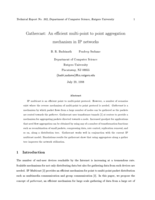 Gathercast: An efficient multi-point to point aggregation mechanism in IP networks