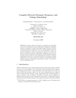 Compiler-Directed Dynamic Frequency and Voltage Scheduling