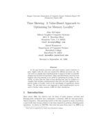 Time Skewing: A Value-Based Approach to Optimizing for Memory Locality