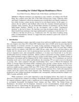 Accounting for global migrant remittances flows
