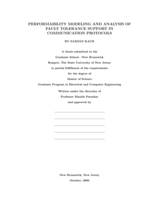 Performability Modeling And Analysis Of Fault Tolerance Support In Communication Protocols