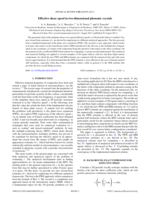 Effective shear speed in two-dimensional phononic crystals