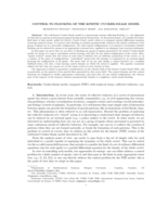 Control to flocking of the kinetic Cucker-Smale model