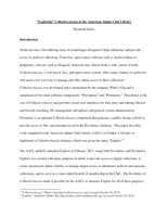 "Exploring" CollectiveAccess at the American Alpine Club Library