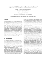 Improving disk throughput in data-intensive servers