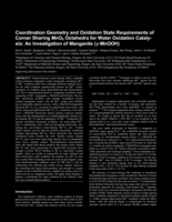 Coordination Geometry and Oxidation State Requirements of Corner Sharing MnO6 Octahedra for Water Oxidation Catalysis: An Investigation of Manganite (γ-MnOOH)