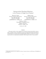 Interprocedural Reaching Definitions in the Presence of Single Level Pointers