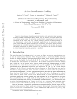 Active elastodynamic cloaking