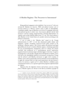 A Muslim Registry: The Precursor to Internment?