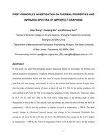 First-principles investigation on thermal properties and infrared spectra of imperfect graphene