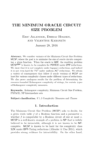 The minimum oracle circuit size problem