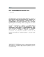Fourth Amendment Rights for Nonresident Aliens