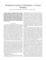 Distributed Learning of Distributions via Social Sampling