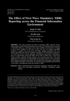 The Effect of First Wave Mandatory XBRL Reporting across the Financial Information Environment