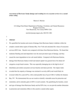 Assessment of Hurricane Sandy damage and resulting loss in ecosystem services in a coastal-urban setting