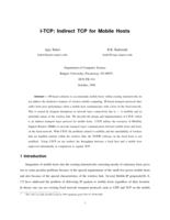 I-TCP: Indirect TCP for Mobile Hosts