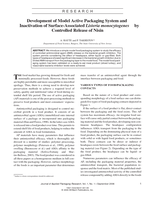 Development of Model Active Packaging System and Inactivation of Surface-Associated Listeria monocytogenes by Controlled Release of Nisin
