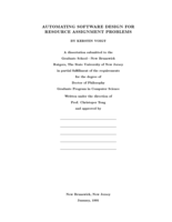 Automating software design for resource assignment problems