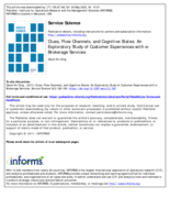Clues, flow channels, and cognitive states: an exploratory study of customer experiences with e-brokerage services
