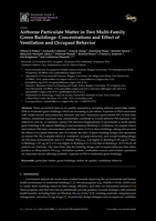 Airborne particulate matter in two multi-family green buildings: concentrations and effect of ventilation and occupant behavior