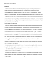 Fixed Points and Invariants