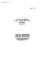 The Control of Inferencing in Natural Language Understanding