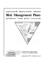 Outreach materials about risk management plans: guidance from pilot research