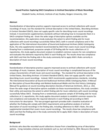 Sound practice: exploring DACS compliance in archival description of music recordings