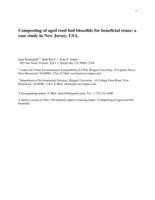 Composting of aged reed bed biosolids for beneficial reuse: a case study in New Jersey, USA
