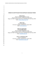 Attitudes towards privately-owned and shared autonomous vehicles