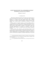 Eight Reasons Why "No-Authorized-Generic" Promises Constitute Payment