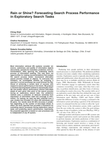 Rain or shine? Forecasting search process performance in exploratory search tasks