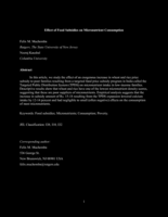 Effect of Food Subsidies on Micronutrient Consumption