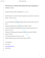 Differential modes of crosslinking establish spatially distinct regions of peptidoglycan in Caulobacter crescentus